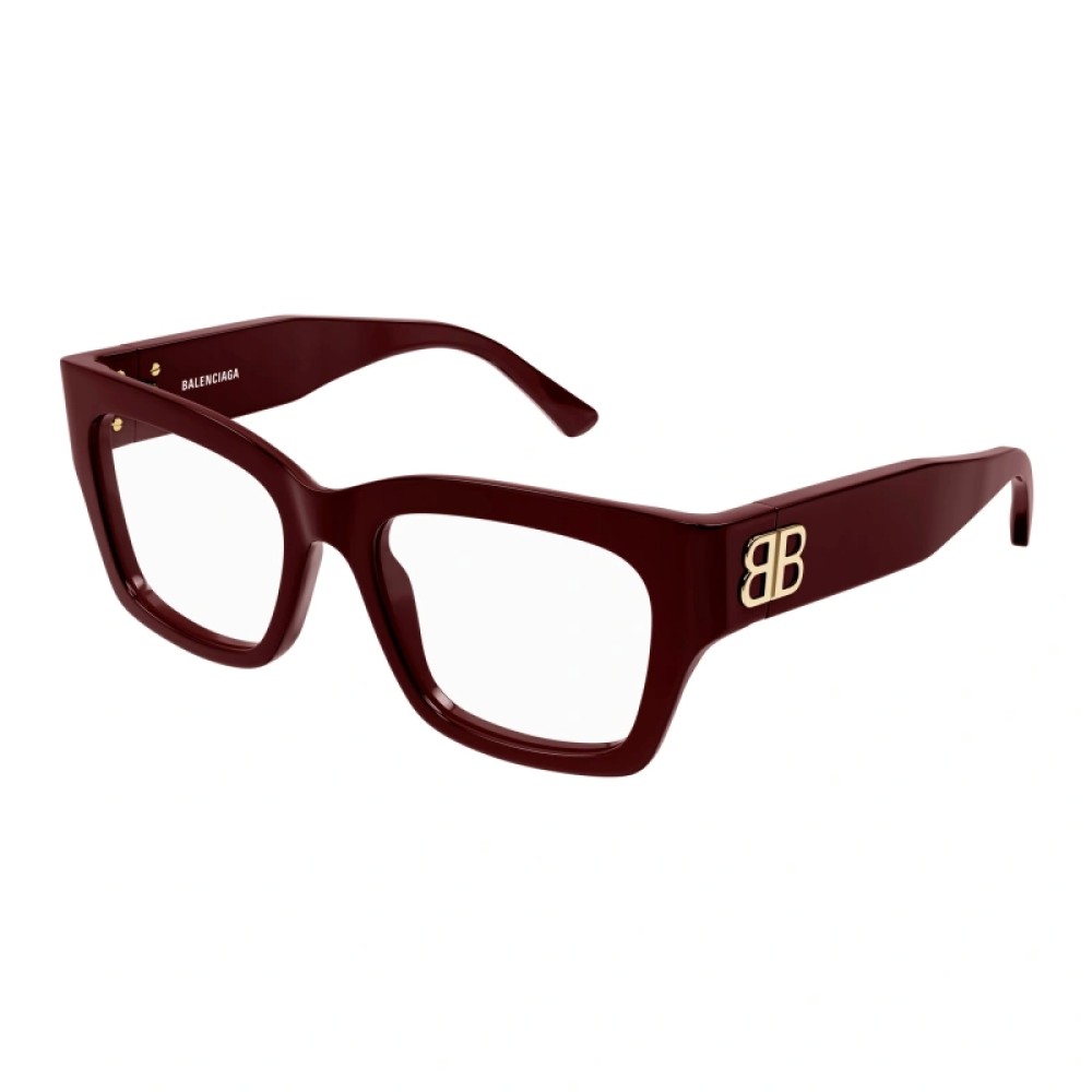 Balenciaga BB0325O - 004 - 52 Cadres optiques Rouge Angulaire