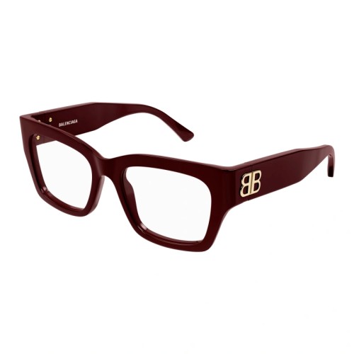 Balenciaga BB0325O - 004 - 52 Cadres optiques Rouge Angulaire