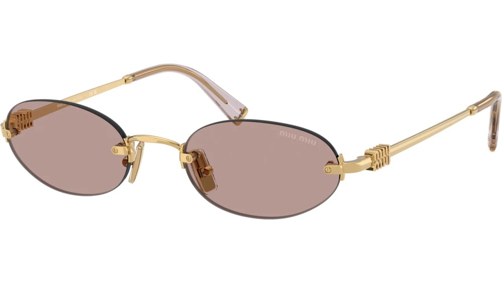 MIU MIU MU A54S - 5AK20I - 51 Lunettes de soleil Or Ovale