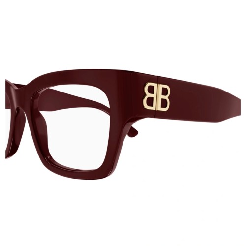 Balenciaga BB0325O - 004 - 52 Cadres optiques Rouge Angulaire