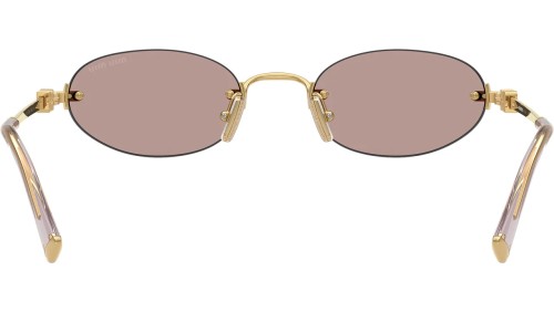 MIU MIU MU A54S - 5AK20I - 51 Lunettes de soleil Or Ovale
