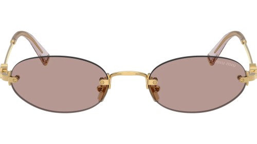MIU MIU MU A54S - 5AK20I - 51 Lunettes de soleil Or Ovale