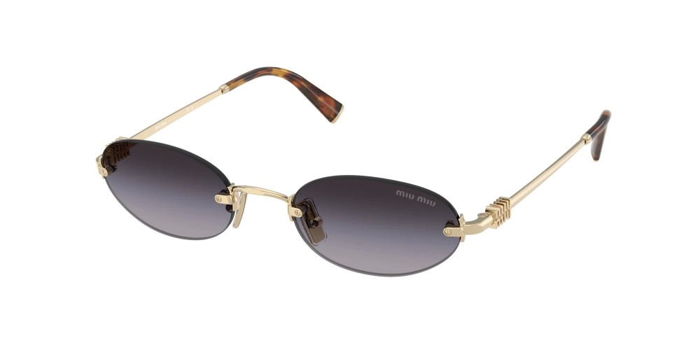 MIU MIU MU A54S - ZVN5D1 - 51 Lunettes de soleil Or Ovale