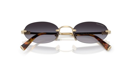 MIU MIU MU A54S - ZVN5D1 - 51 Lunettes de soleil Or Ovale