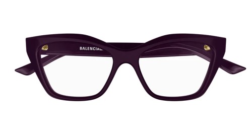 Balenciaga BB0342O - 007 - 55 Cadres optiques Violet Œil de chat