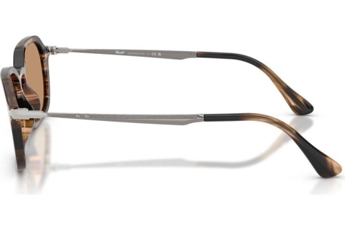 Persol PO3381S - 123653 - 54 Lunettes de soleil Rayé noir et brun grisâtre Phantos