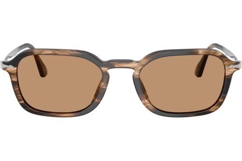 Persol PO3381S - 123653 - 54 Lunettes de soleil Rayé noir et brun grisâtre Phantos