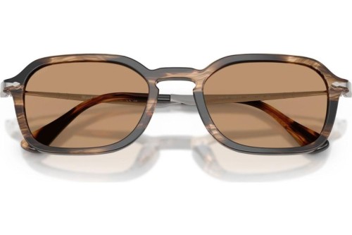 Persol PO3381S - 123653 - 54 Lunettes de soleil Rayé noir et brun grisâtre Phantos