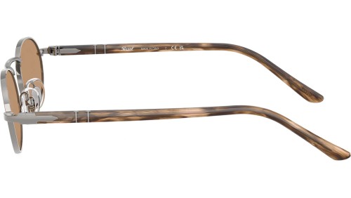 Persol PO1023S - 513/53 - 55 Lunettes de soleil Métal bleu-gris Ovale
