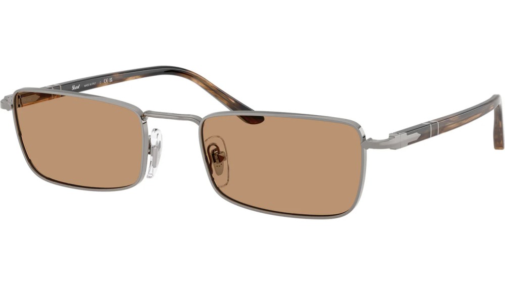 Persol PO1025S - 513/53 - 57 Lunettes de soleil Métal bleu-gris Angulaire