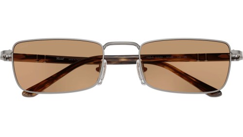 Persol PO1025S - 513/53 - 57 Lunettes de soleil Métal bleu-gris Angulaire