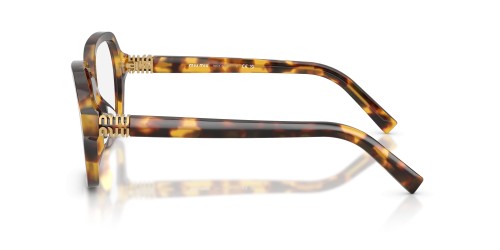MIU MIU MU 03YV - 14L1O1 - 54 Cadres optiques Havane miel Angulaire