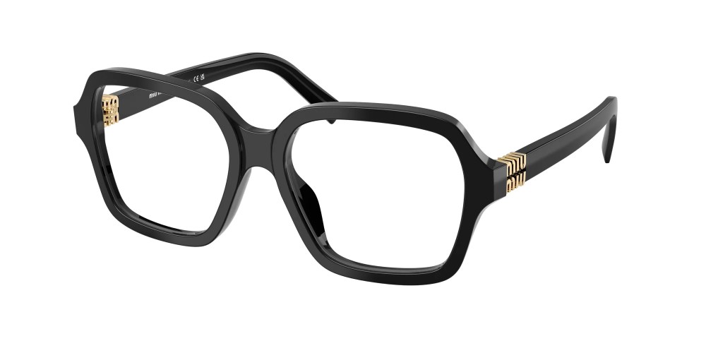 MIU MIU MU 03YV - 16K1O1 - 54 Cadres optiques Noir Angulaire