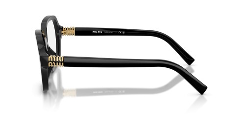 MIU MIU MU 03YV - 16K1O1 - 54 Cadres optiques Noir Angulaire