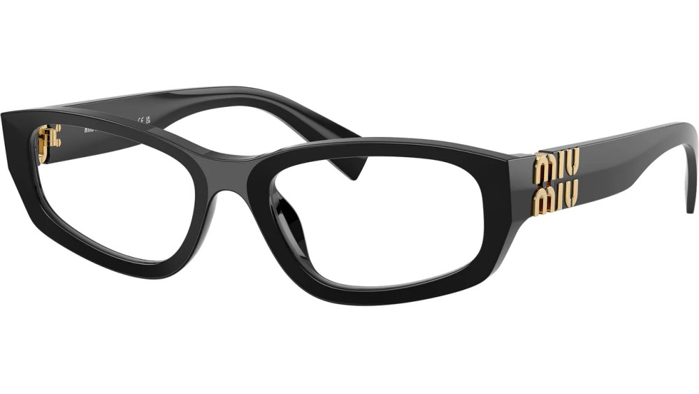 MIU MIU MU 04YV - 16K1O1 - 54 Cadres optiques Noir Angulaire