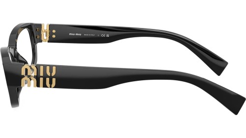 MIU MIU MU 04YV - 16K1O1 - 54 Cadres optiques Noir Angulaire