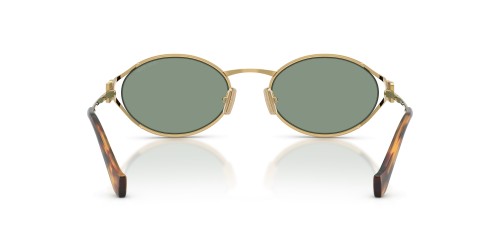 MIU MIU MU 52YS - 5AK04M - 54 Lunettes de soleil Or Ovale