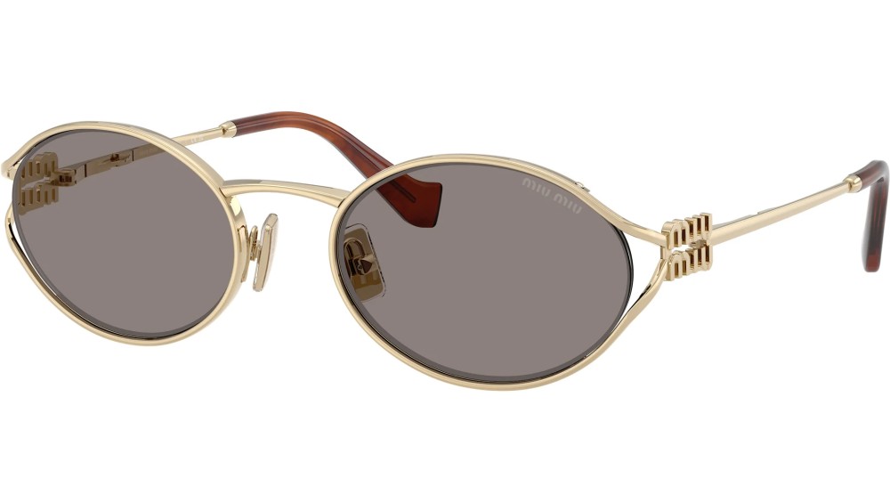 MIU MIU MU 52YS - ZVN80Q - 54 Lunettes de soleil Or Ovale