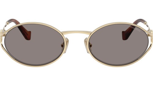 MIU MIU MU 52YS - ZVN80Q - 54 Lunettes de soleil Or Ovale