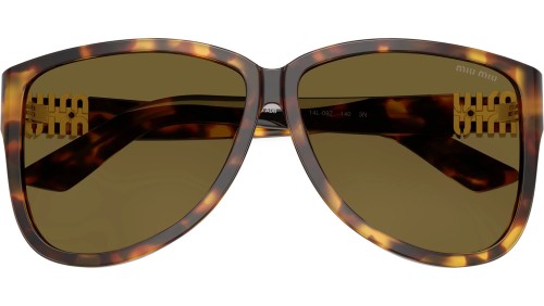 MIU MIU MU A08S - 14L09Z - 61 Lunettes de soleil Havane miel Pilote (Aviateur)