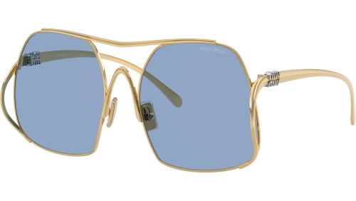 MIU MIU MU A55S - 5AK30U - 57 Lunettes de soleil Or Angulaire