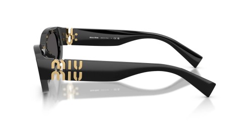 MIU MIU MU B04S - 16K08Z - 53 Lunettes de soleil Noir Angulaire