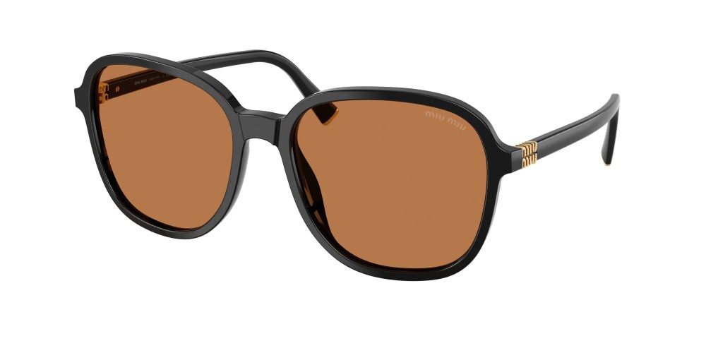 MIU MIU MU B01S - 16K90Q - 58 Lunettes de soleil Black Pillow (Rounded)
