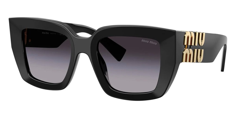 MIU MIU MU B05S - 16K90A - 51 Lunettes de soleil Noir Angulaire