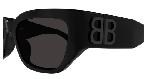 Balenciaga BB0361SK - 001 - 56 Lunettes de soleil Noir Œil de chat