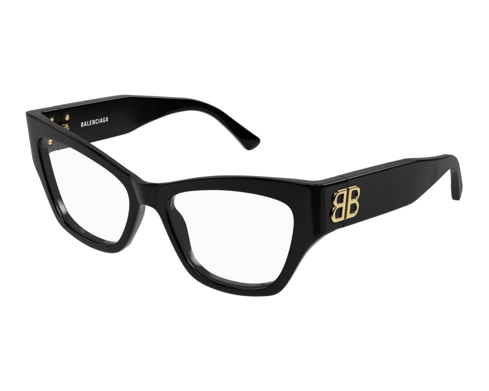 Balenciaga BB0362O - 001 - 54 Cadres optiques Noir Œil de chat