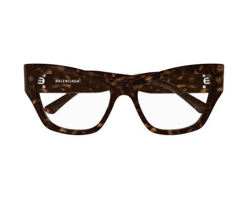 Balenciaga BB0362O - 002 - 54 Cadres optiques Marron, À motifs Œil de chat