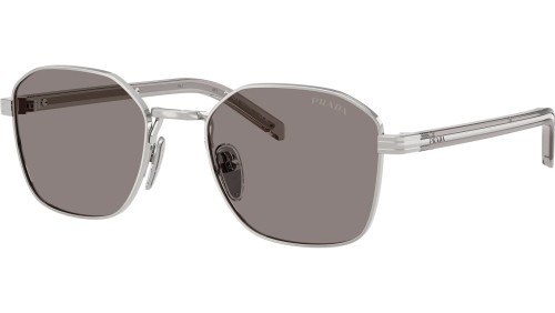 PRADA PR C50S - 1BC80Q - 53 Lunettes de soleil Argent Angulaire