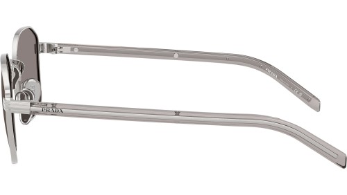 PRADA PR C50S - 1BC80Q - 53 Lunettes de soleil Argent Angulaire