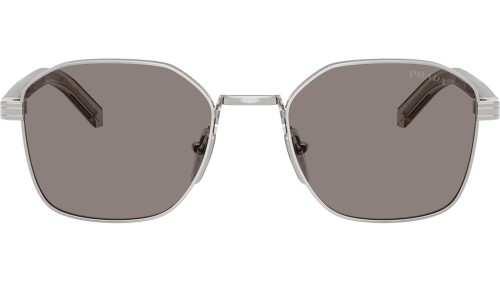 PRADA PR C50S - 1BC80Q - 53 Lunettes de soleil Argent Angulaire