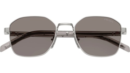 PRADA PR C50S - 1BC80Q - 53 Lunettes de soleil Argent Angulaire
