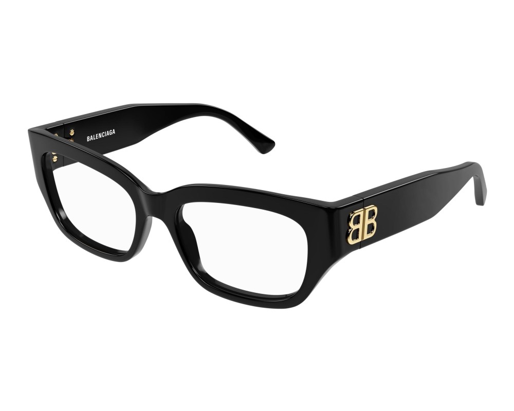 Balenciaga BB0363O - 001 - 54 Cadres optiques Noir Angulaire