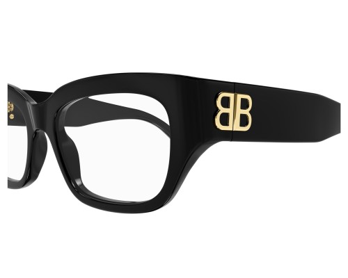 Balenciaga BB0363O - 001 - 54 Cadres optiques Noir Angulaire