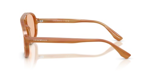 EMPORIO ARMANI EA4263U - 632873 - 57 Lunettes de soleil Rayé brun clair Pilote (Aviateur)
