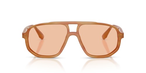 EMPORIO ARMANI EA4263U - 632873 - 57 Lunettes de soleil Rayé brun clair Pilote (Aviateur)