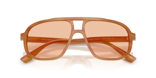 EMPORIO ARMANI EA4263U - 632873 - 57 Lunettes de soleil Rayé brun clair Pilote (Aviateur)