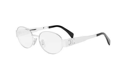 Celine CL50140U - 016 - 53 Cadres optiques Argent Ovale