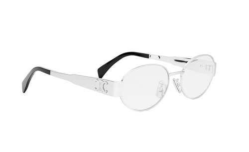 Celine CL50140U - 016 - 53 Cadres optiques Argent Ovale