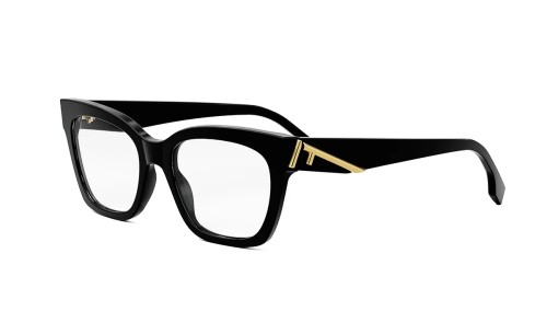 Fendi FE50073I - 001 - 52 Cadres optiques Noir Angulaire