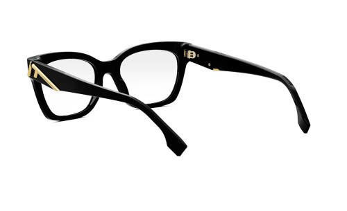 Fendi FE50073I - 001 - 52 Cadres optiques Noir Angulaire