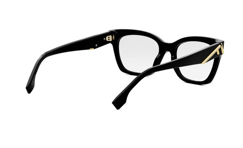 Fendi FE50073I - 001 - 52 Cadres optiques Noir Angulaire
