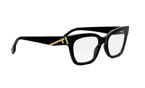 Fendi FE50073I - 001 - 52 Cadres optiques Noir Angulaire