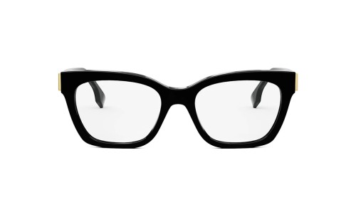 Fendi FE50073I - 001 - 52 Cadres optiques Noir Angulaire