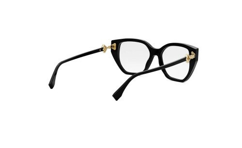Fendi FE50100I - 001 - 53 Cadres optiques Black Cat Eye
