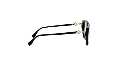 Fendi FE50100I - 001 - 53 Cadres optiques Black Cat Eye