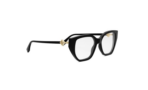 Fendi FE50100I - 001 - 53 Cadres optiques Black Cat Eye